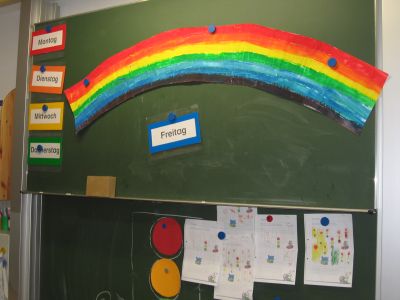 Der Regenbogen dient zur Wochentagsorientierung